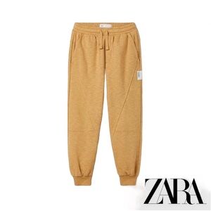 Zara Kids Camel Jogger Pants Sz 11-12